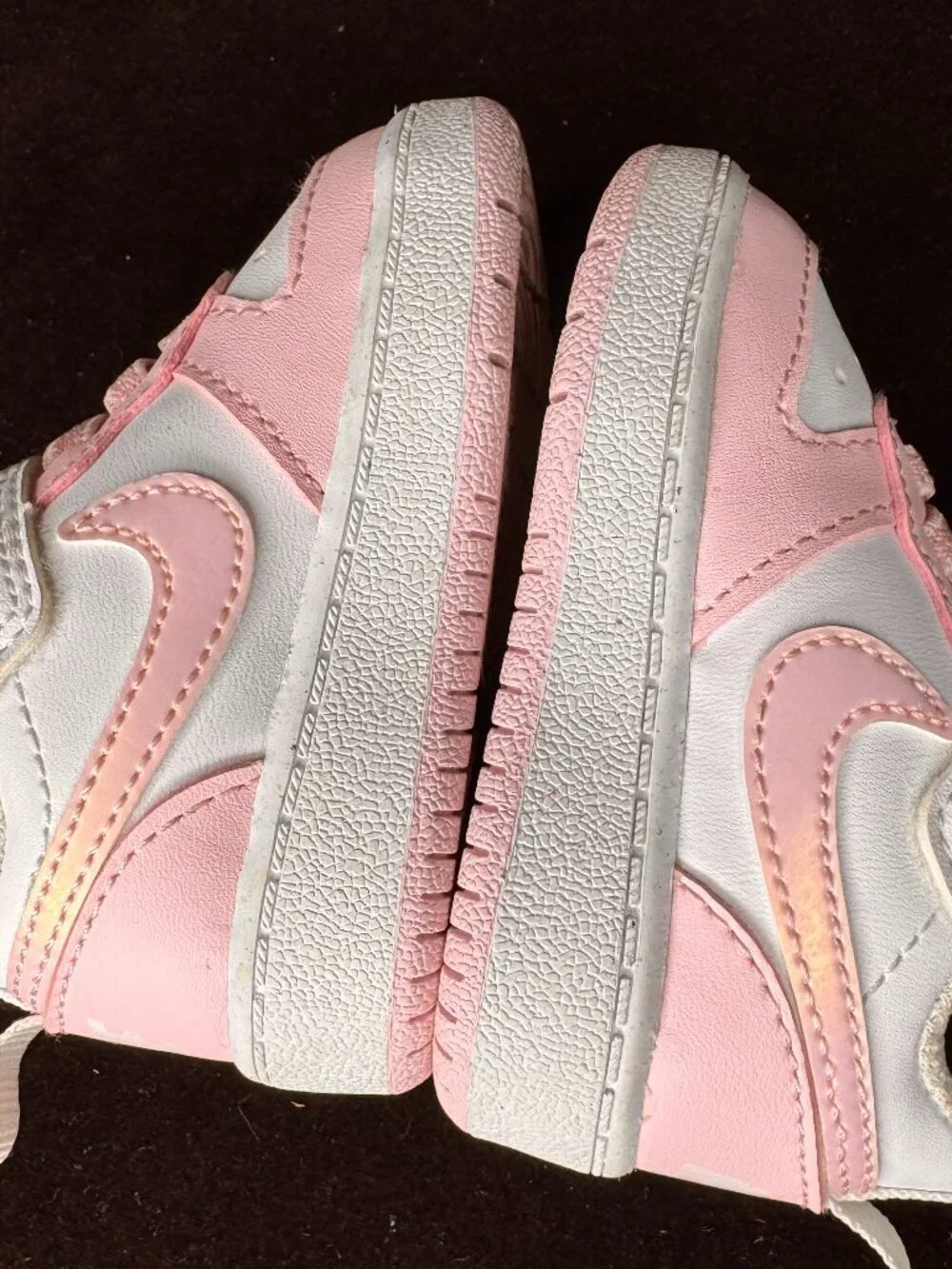 Nike Court Borough Low Recraft Toddler Sneakers White Pink Foam 2C
